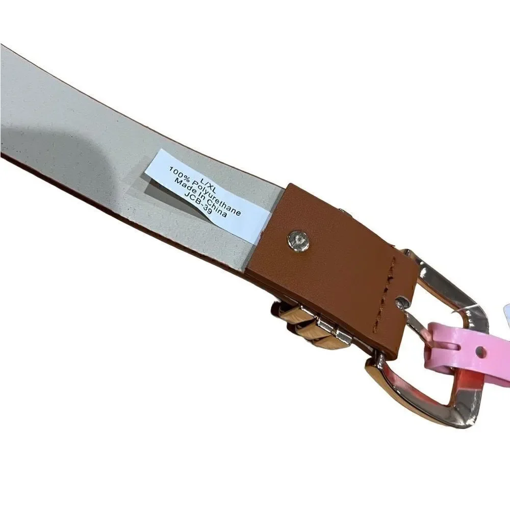 Juicy Couture belt brown gold hardware size L/XL (NWT)